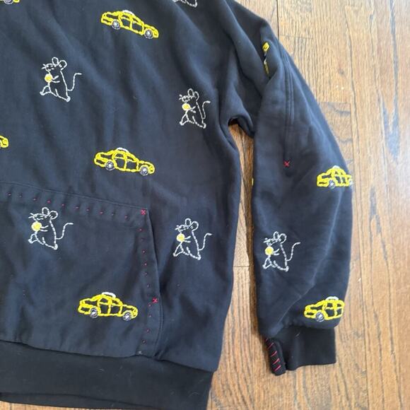 ONE432 HOODIE 33 Rat Race Hand Stich Handmade Streetwear Size Large 1908 - Picture 6 of 13